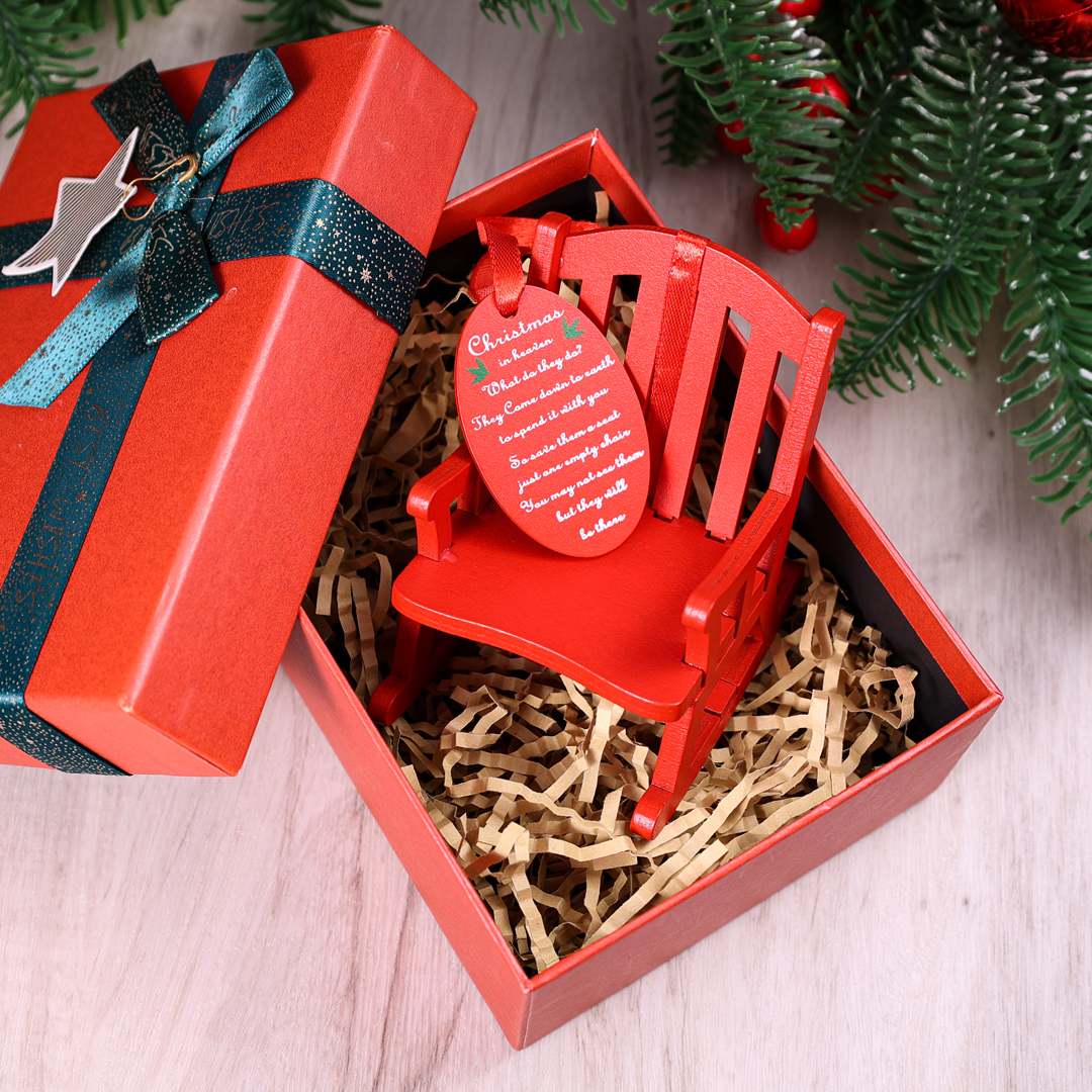 Christmas in Heaven Rocking Chair Ornament-Jessemade AU