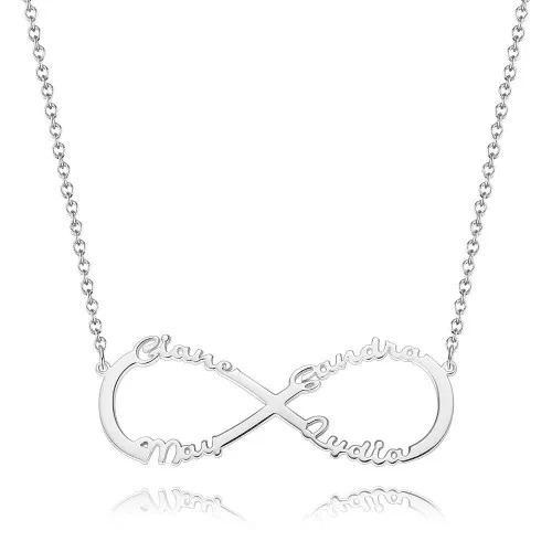 Personalised Infinity Necklace Custom 4 Names Necklace Gift For Women-Jessemade AU