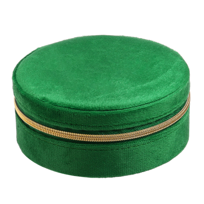 Jewelry Storage Box Travel Jewelry Box Grey/Pink/Green Circle Box Gifts for Ladies Girls-Jessemade AU