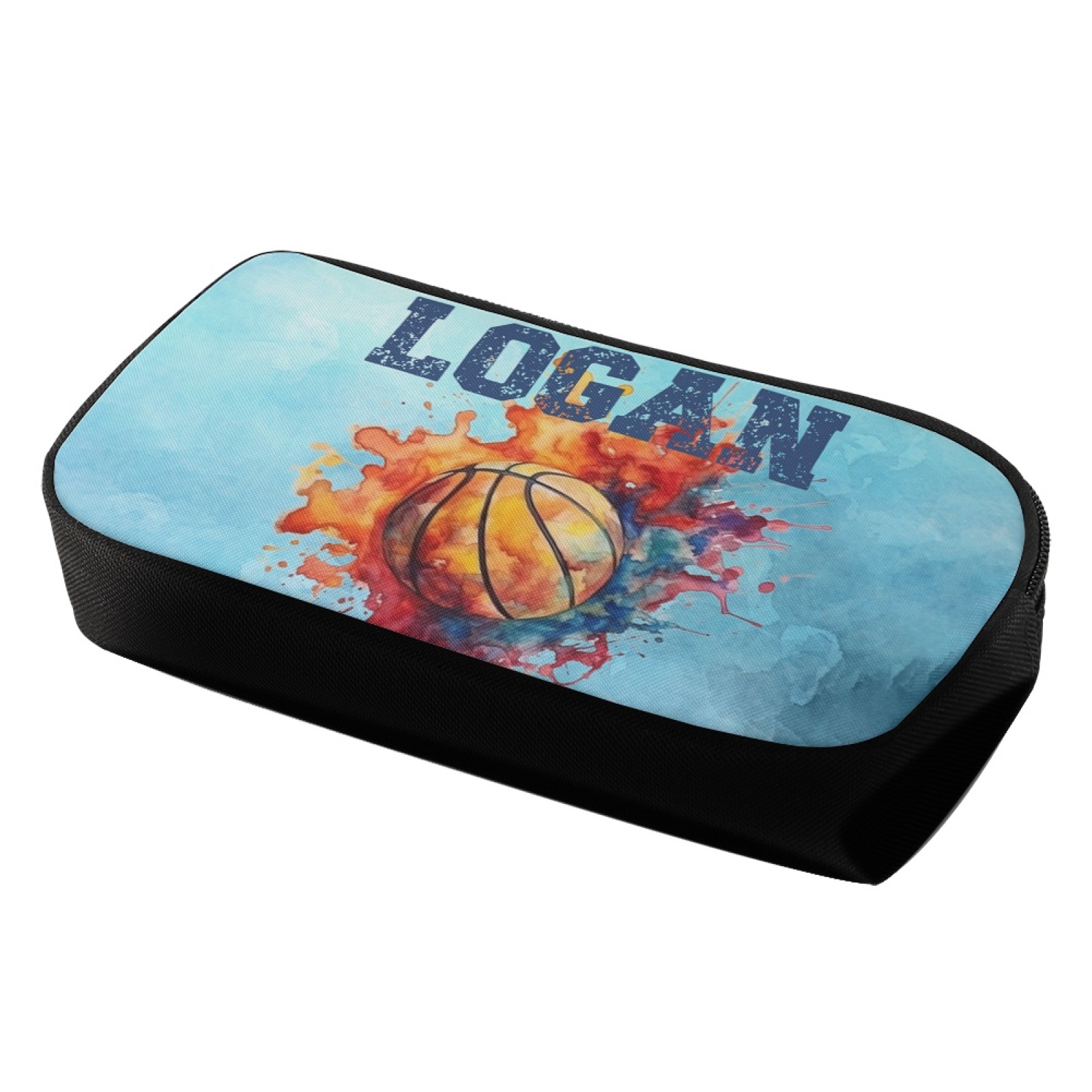 Personalised  Name Pencil Case Basketball Pen Bag Zipper Back to School Gifts for Student-Jessemade AU