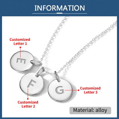 3 Letters Necklace For You-Jessemade AU