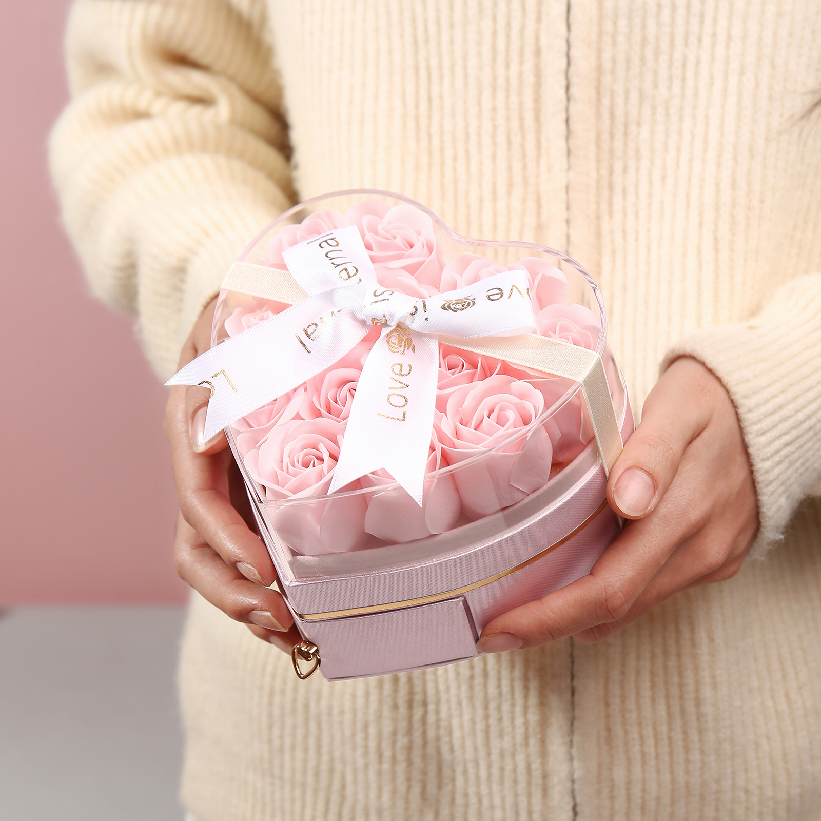 Rose Exquisite Jewelry Box Storage Box Valentine's Day Gift Packaging Box-Jessemade AU