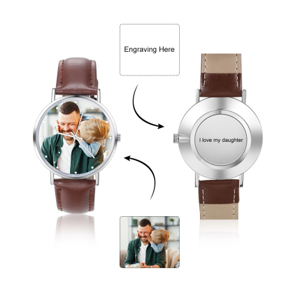 Personalised Photo Watch Custom Picture Watch Gifts For Father-Jessemade AU