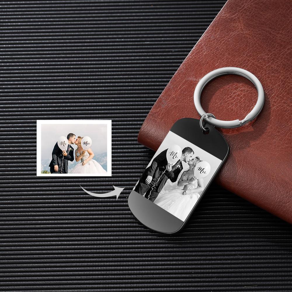 Personalised Calendar Keychain Engraved Photo Keychain Gifts For Him-Jessemade AU