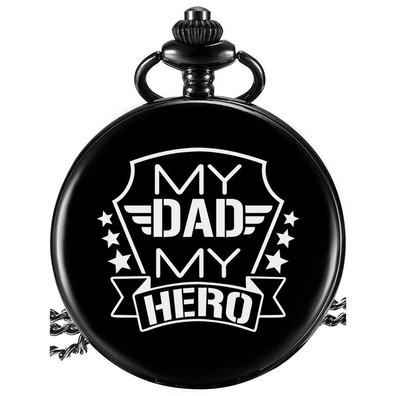 Personalised Pocket Watch Custom Names Gifts For Him-Jessemade AU