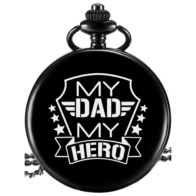 Personalised Pocket Watch Custom Names Gifts For Him-Jessemade AU