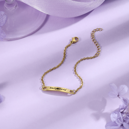 Personalised Couple Bracelets Custom Names Love Gifts-Jessemade AU