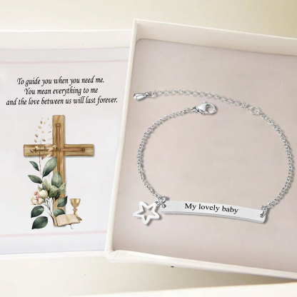 Personalised Text Bracelet Custom Names Bracelet Star Bracelet Love Gifts For Her-Jessemade AU