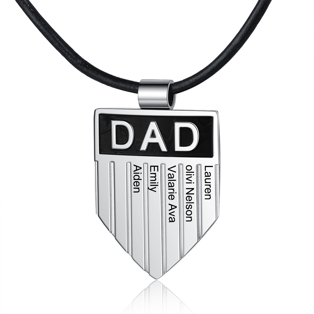 Personalised 5 names Men's Necklace-Jessemade AU