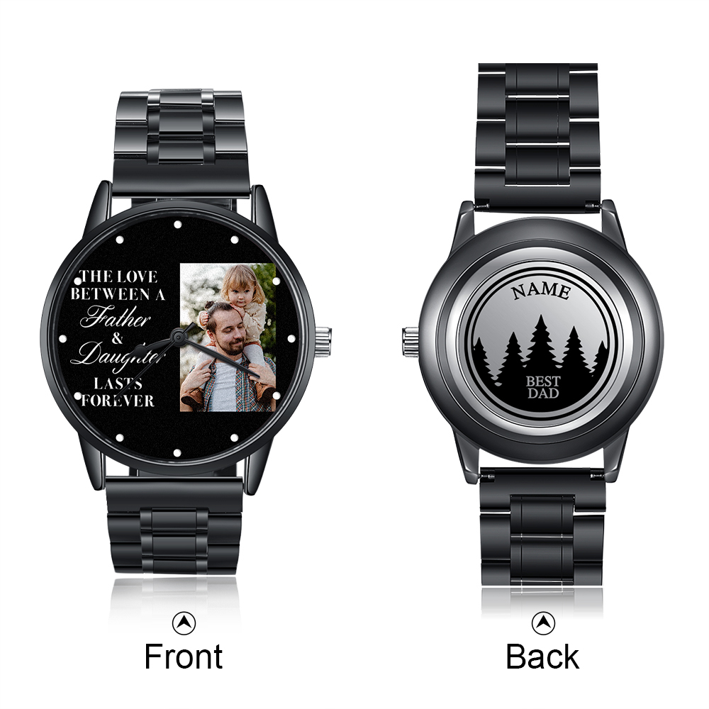 Personalised Photo Watch Custom 1 Photos Mechanical Watch Gifts for Him-Jessemade AU