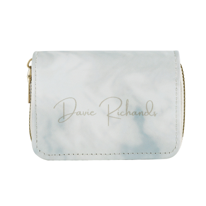 Personalised Women's Leather Wallet Custom Photo & Text Zipper Wallet Accordion Wallet Gift for Her-Jessemade AU