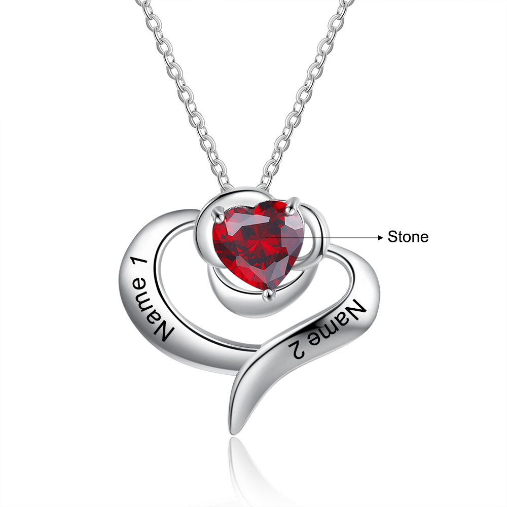 Personalised 1 Birthstone Necklace-Jessemade AU