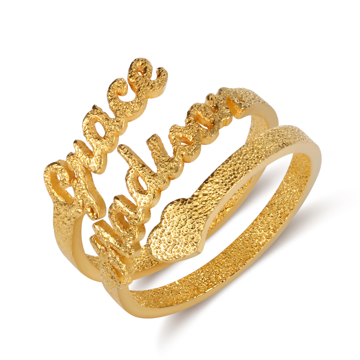 Personalised Family Name Ring Custom 2 Names Gifts For Women-Jessemade AU