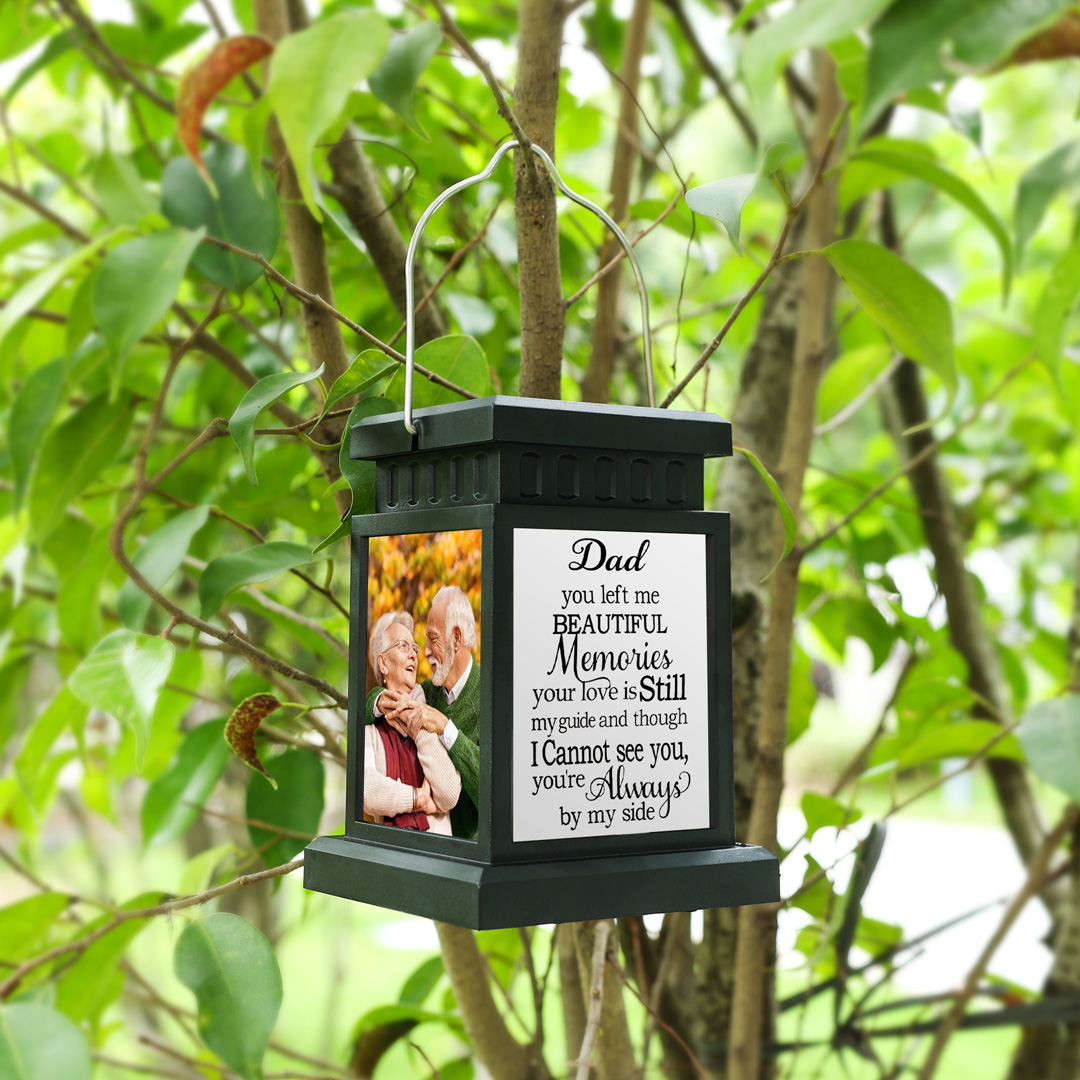 Solar Light Personalised Photo Memorial Lantern Lamp Sympathy Lantern Bereavement Gift Loss of a Loved One-Jessemade AU