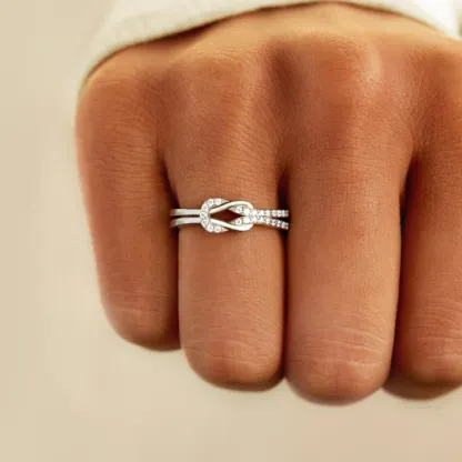 For Love-S925 Infinity Love Knot Promise Ring "a knot that is not quite yet"-Jessemade AU