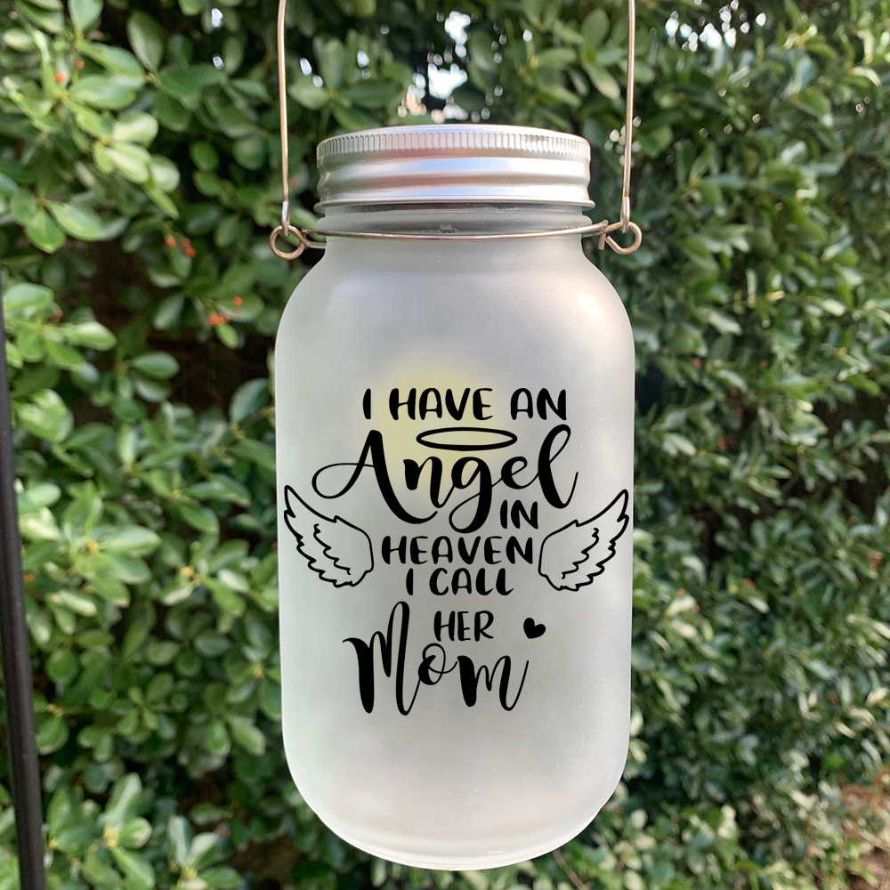 Memorial Jar Night Light "I Have An Angel In Heaven" Memorial Bottle Solar Light-Jessemade AU
