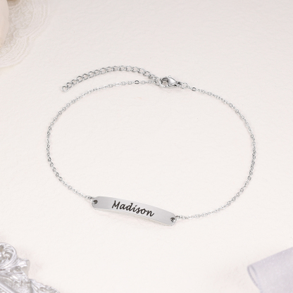 Personalised Simple Anklet With 2 Names For Her-Jessemade AU