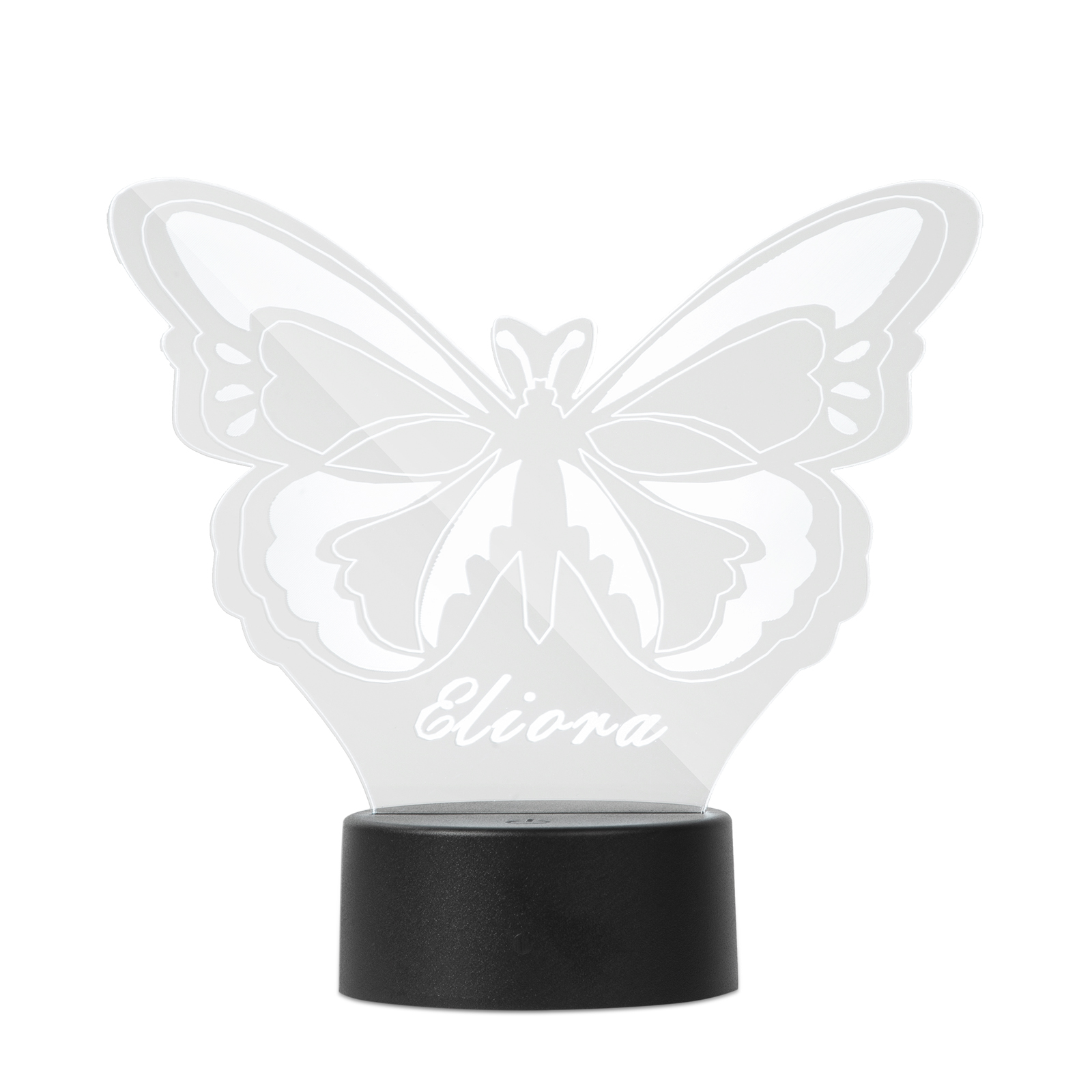 Personalised Butterfly Name Night Light Engraved Lamp-Jessemade AU