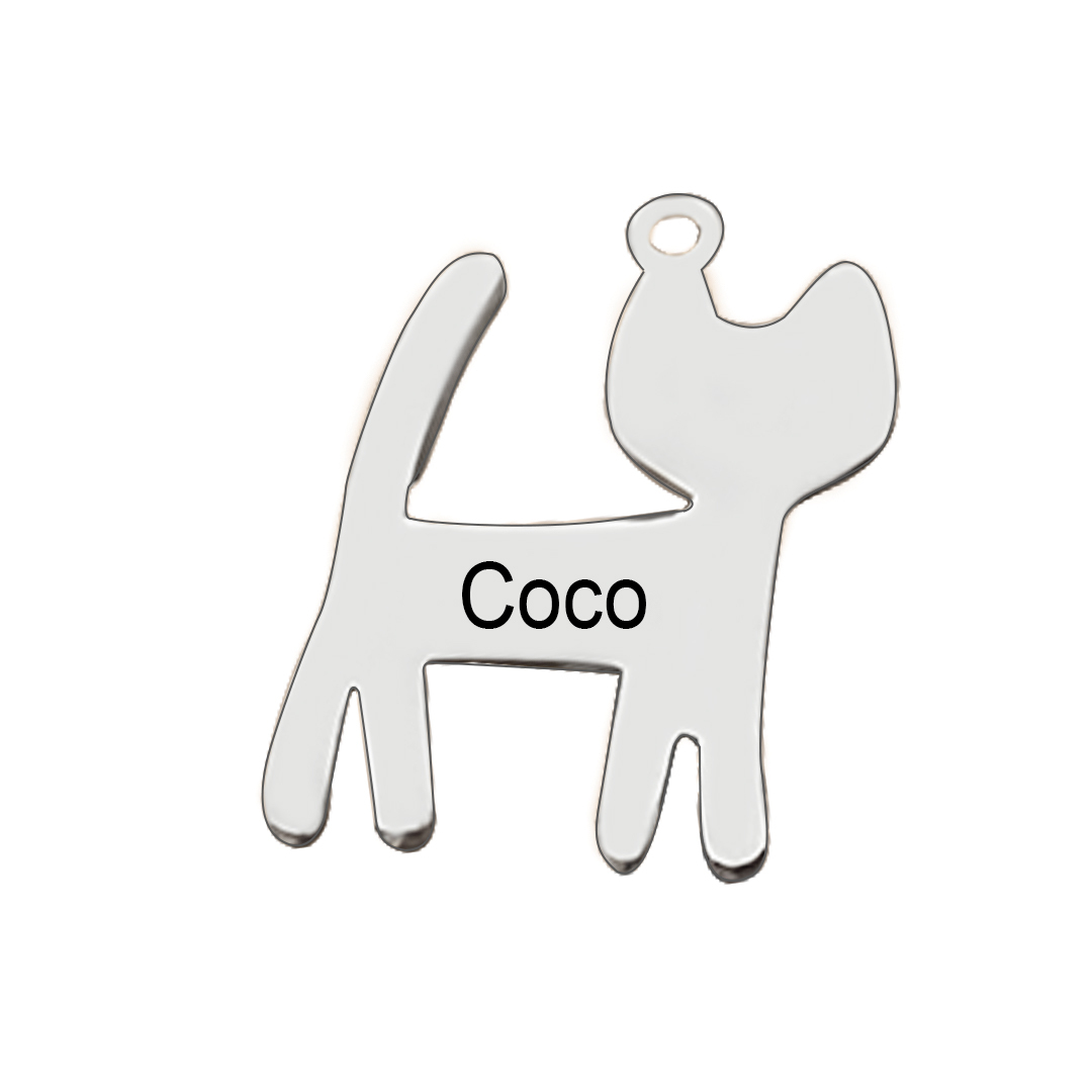 Personalised 1 Name Pet/Kid Charm Dog Cat Pendant Boy Girl Pendant for Keychain-Jessemade AU