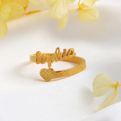 Personalised Family Name Ring Custom 1 Names Gifts For Women-Jessemade AU