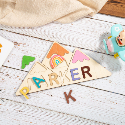 Personalised Kid's Wooden Name Alphabet Puzzle Toy for Toddlers Early Learning Child Toy-Jessemade AU