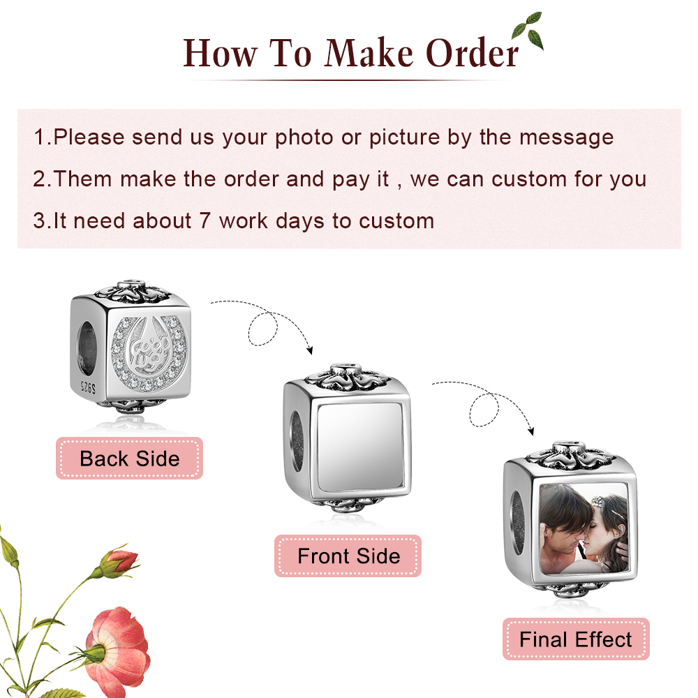 Personalised Photo Beads, Custom Bracelet Necklace Accessories Gifts For Him-Jessemade AU