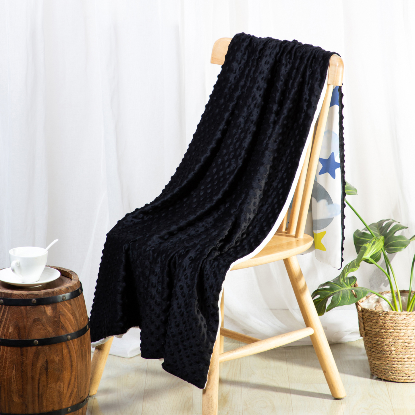 Personalised Elephant Blanket Custom Name Cute Cartoon Blanket-Jessemade AU