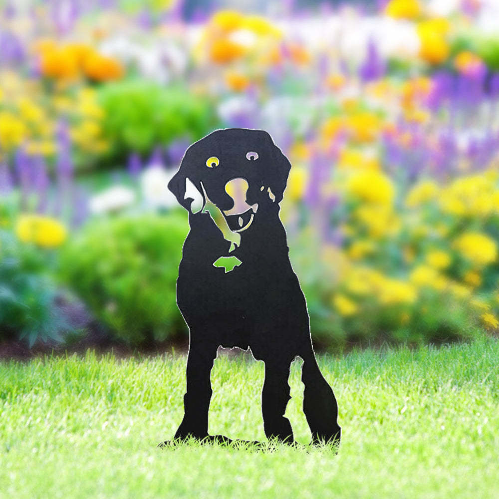 Labrador Retriever Metal Dog Silhouette Garden Yard Decoration-Jessemade AU