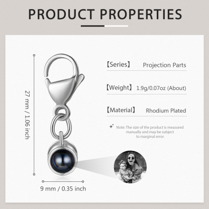 Personalised Projection Keychain Custom Photo Keyring Gift For Family/Friend/Couple-Jessemade AU