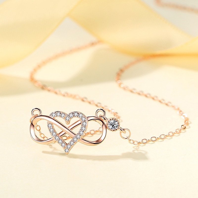 To My Mother/Daughter, Infinite Love Necklace With Card, The love between mother and daughter is Forever Gifts for Her-Jessemade AU