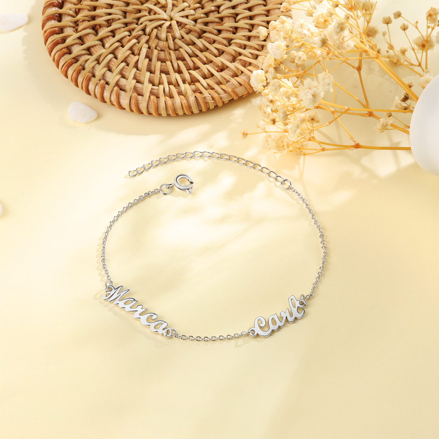 Personalised Family Name Bracelet Custom 2 Names Bracelet  Best Gift For Her-Jessemade AU