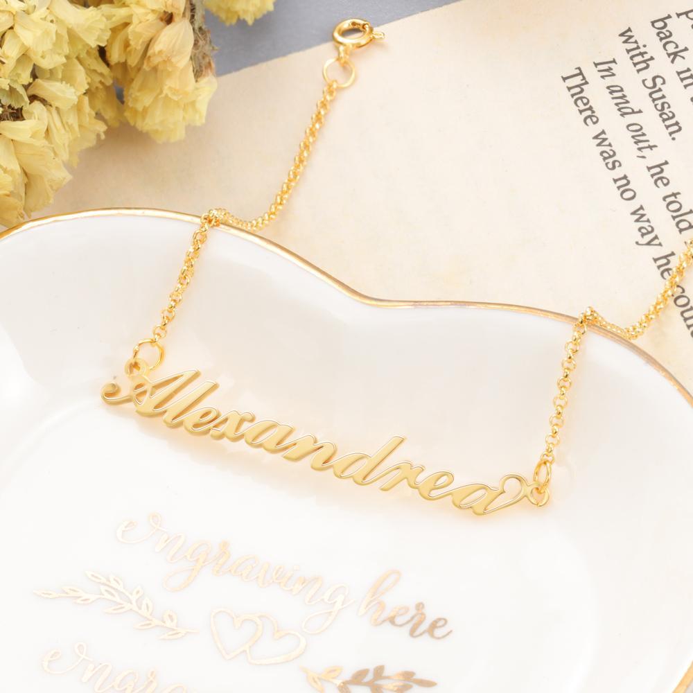 Personalised Bracelet Custom 1 Name Bracelet Gift For Women-Jessemade AU