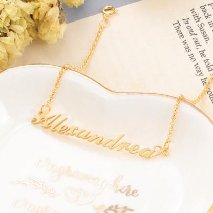 Personalised Bracelet Custom 1 Name Bracelet Gift For Women-Jessemade AU