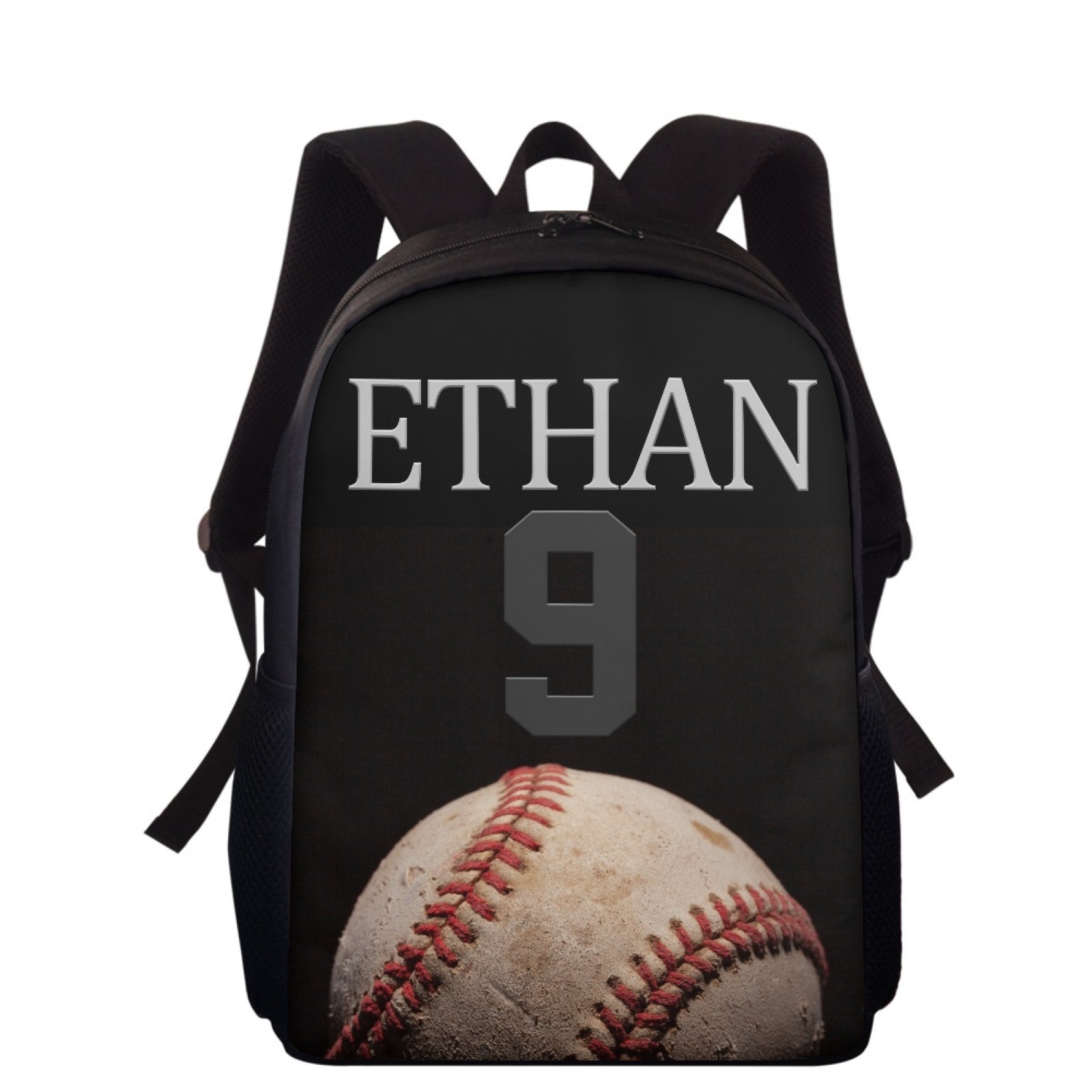 Custom Name and Number Backpack Personalised Baseball Schoolbag for Students-Jessemade AU