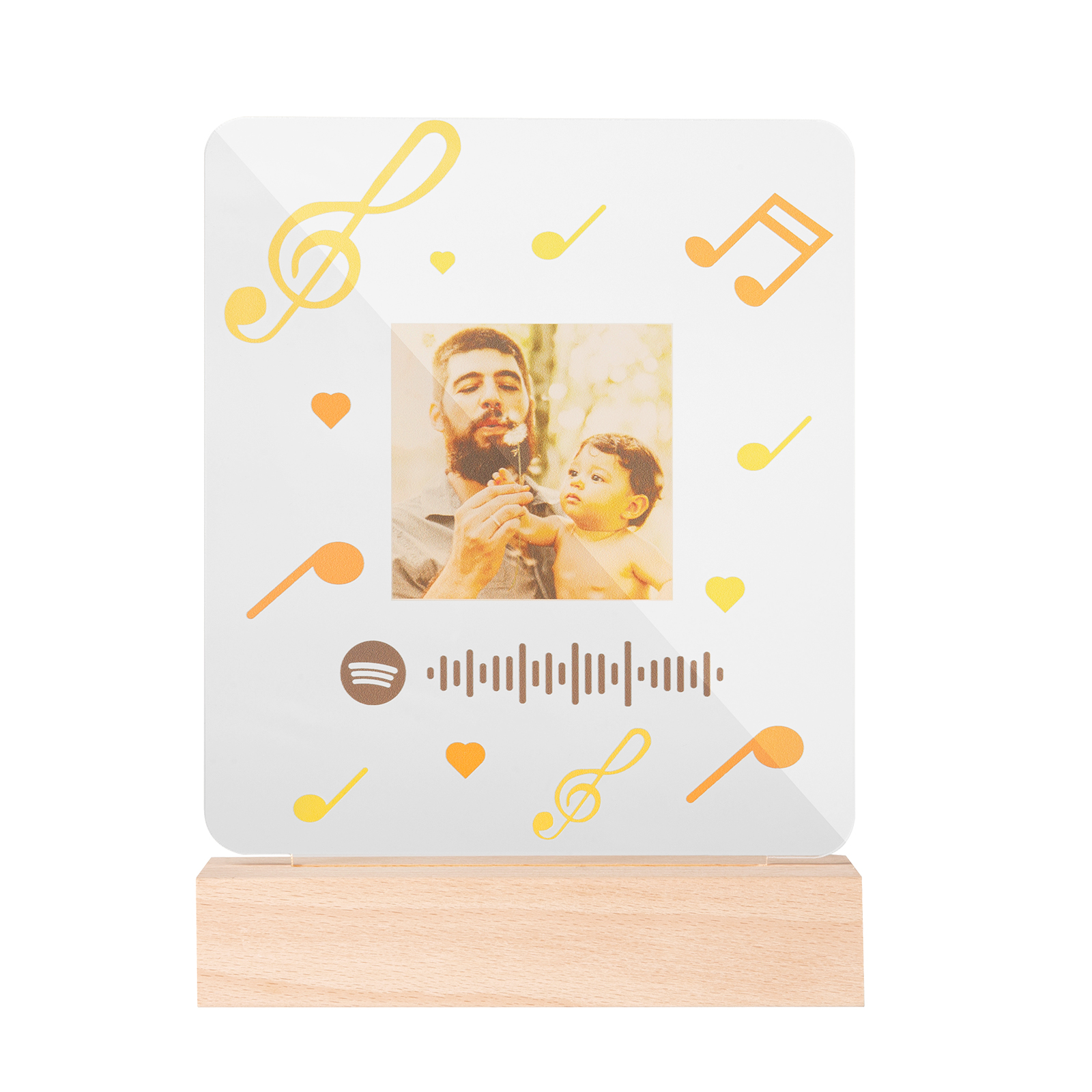 Personalised Spotify Code Photo LED Night Light-Jessemade AU