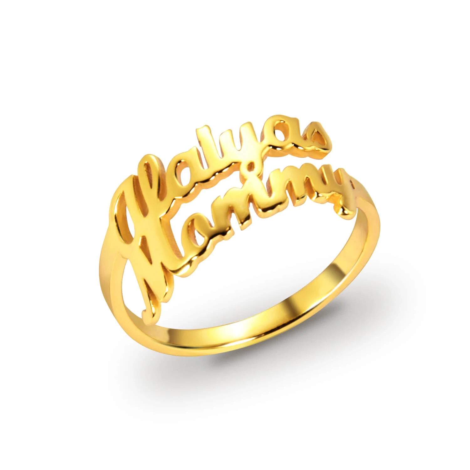 Personalised Ring Custom 2 Names Ring GIFT For Women-Jessemade AU