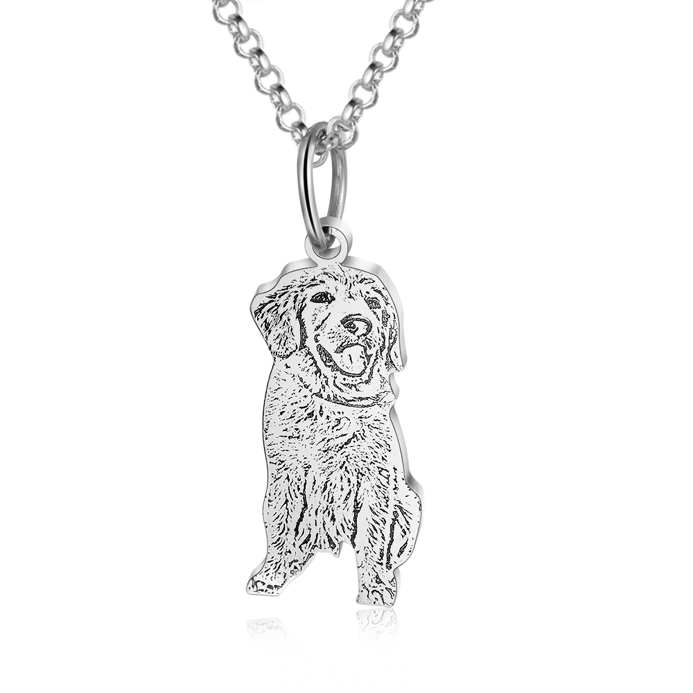 Personalised Pet Gift Custom 1 Pet Photo Necklace Gifts For Her-Jessemade AU