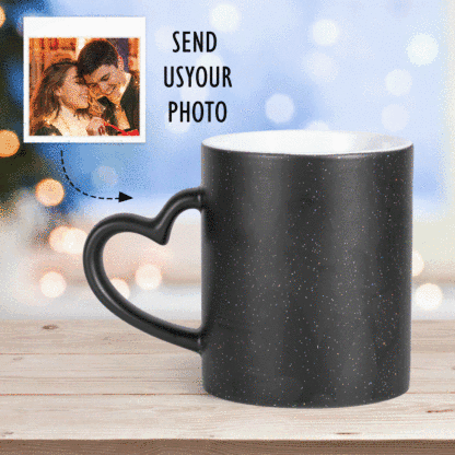 Personalised Photo Colour Changing Mug Custom Lettering Picture Mug-Jessemade AU