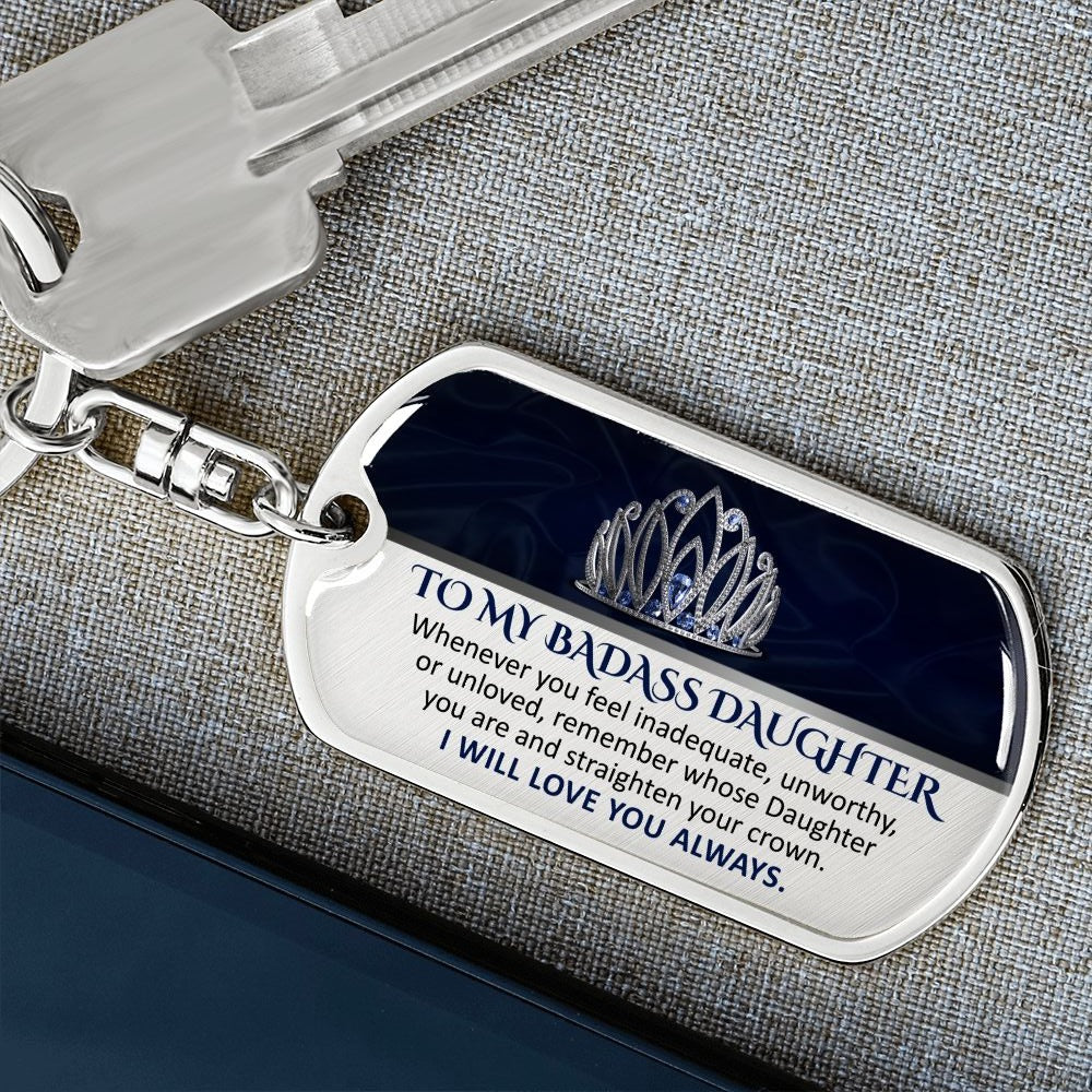 To My Son & Daughter & Granddaughter Keychain Stainless Steel Keychain "I Will Love You Always"-Jessemade AU