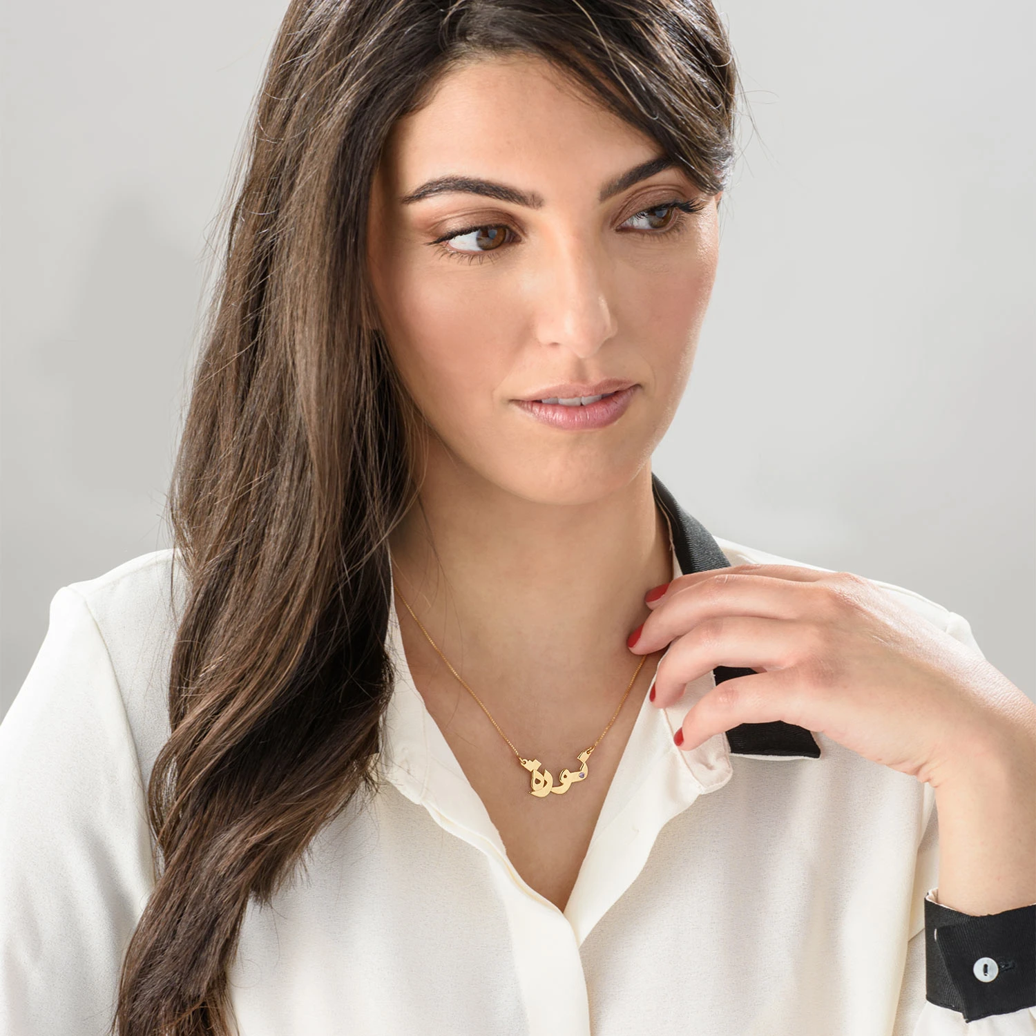 Personalised Necklace With Birthstone Custom 1 Name Necklace Gift For Her-Jessemade AU