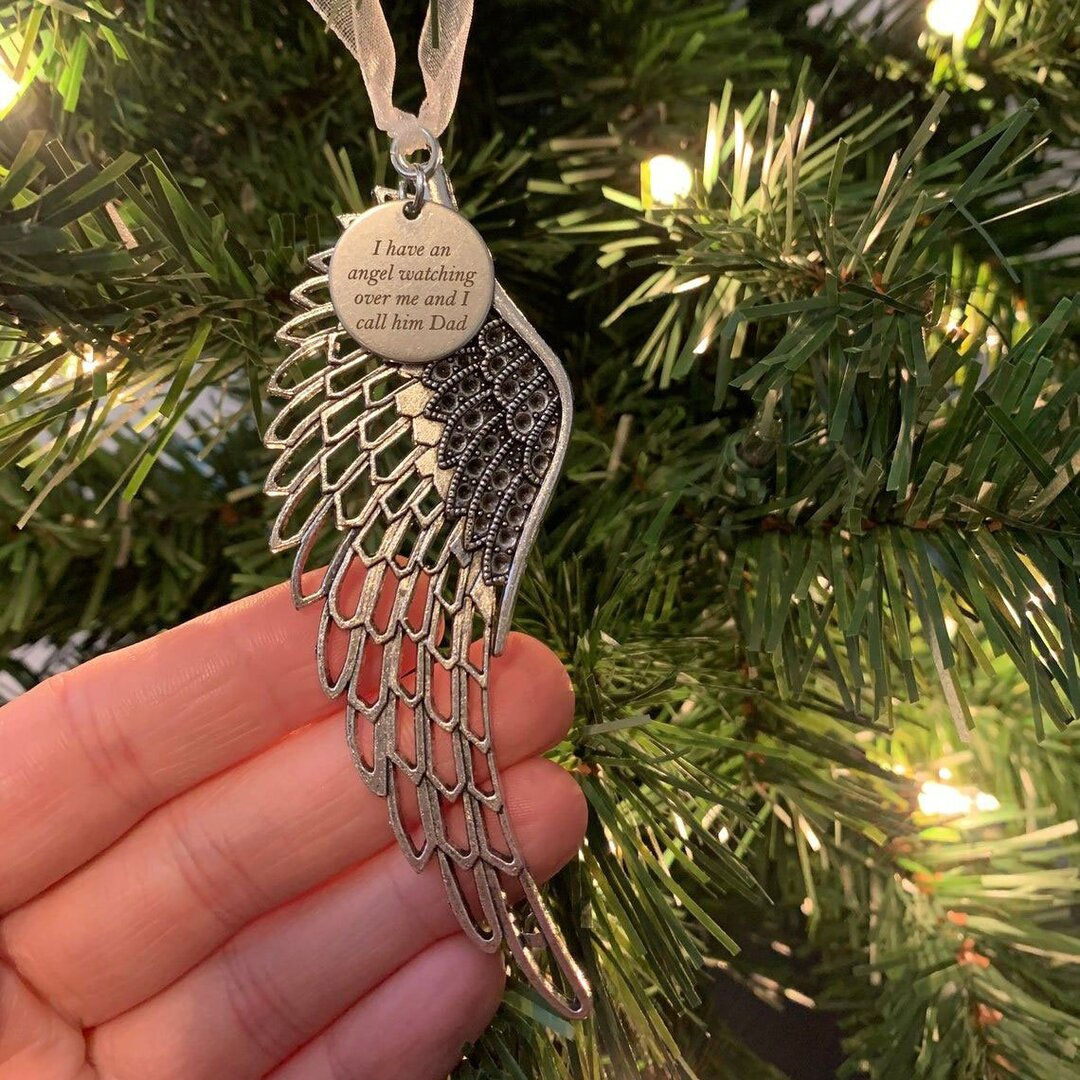 Angel Christmas Decorations for Home Pendant Angel Wings Family Tree-Jessemade AU