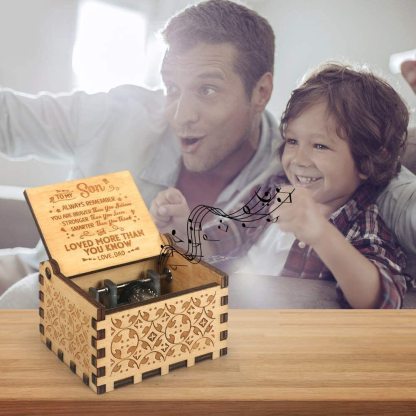 To My Son-Exquisite Wooden Music Box From Dad To Son-Jessemade AU