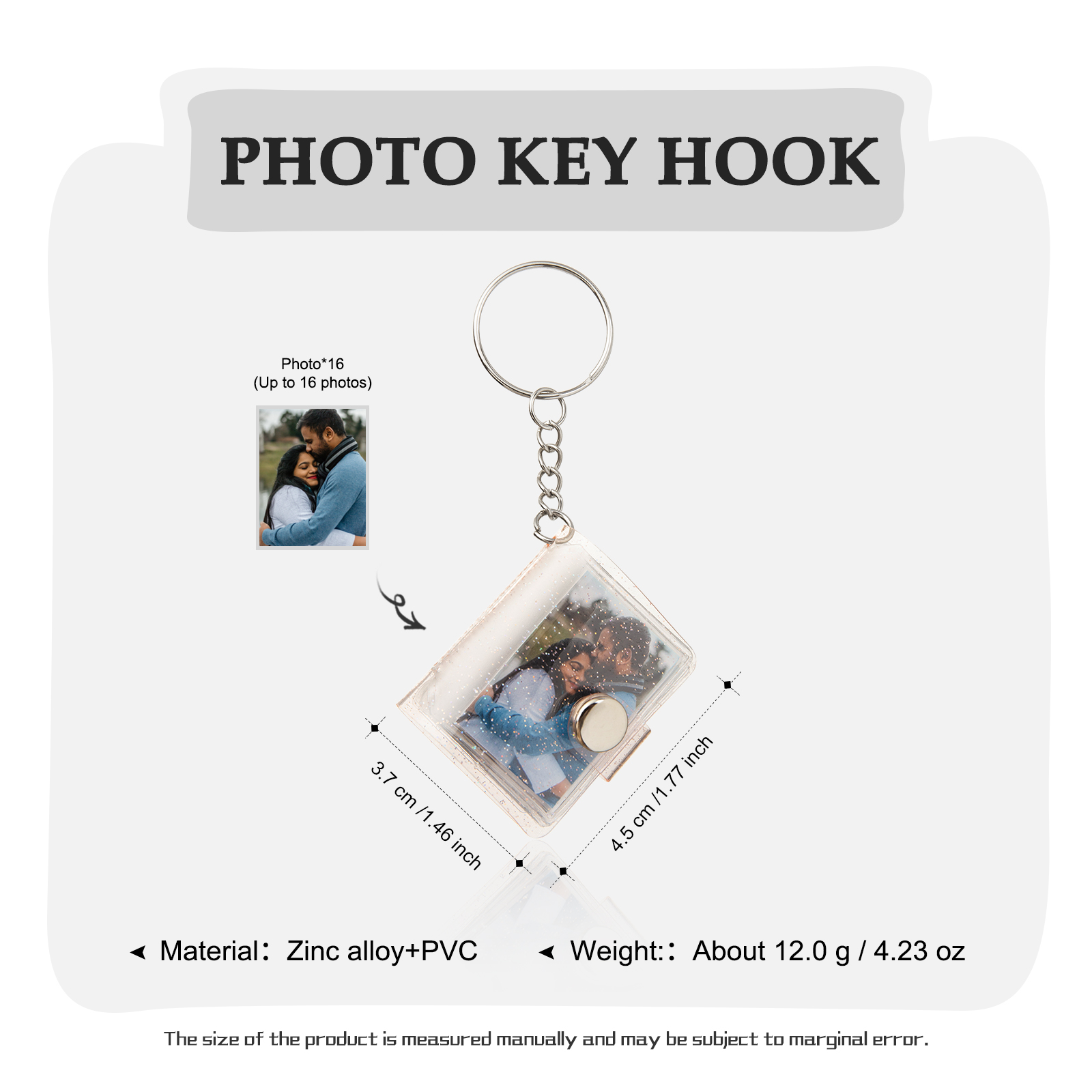 Personalised Mini Photo Album Keychain Custom 16 Photos Keychain Scrapbook  Romantic Gifts-Jessemade AU