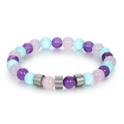 Personalised Colourful Beads Bracelet Custom 3 Names Bracelet Gifts For Her-Jessemade AU