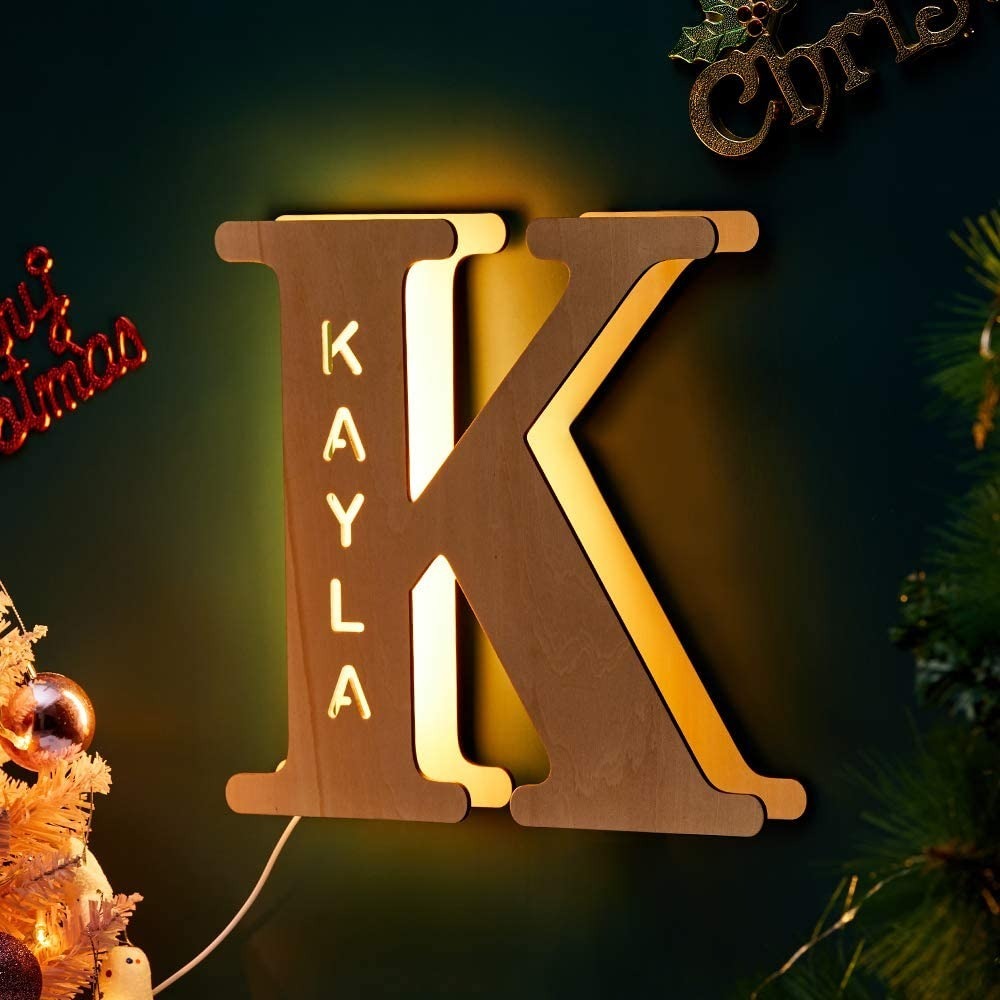 Personalised Name Letter Light J~R 19/29CM-Jessemade AU