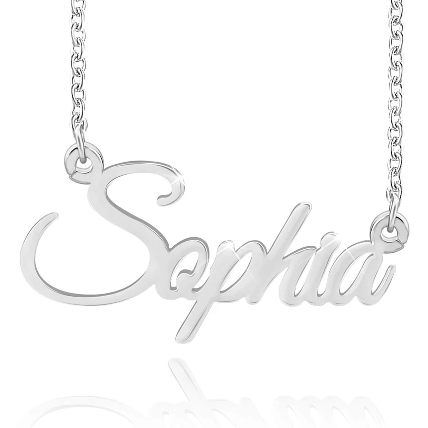 Personalised Necklace With Birthstone Custom 1 Name Necklace Gift For Her-Jessemade AU