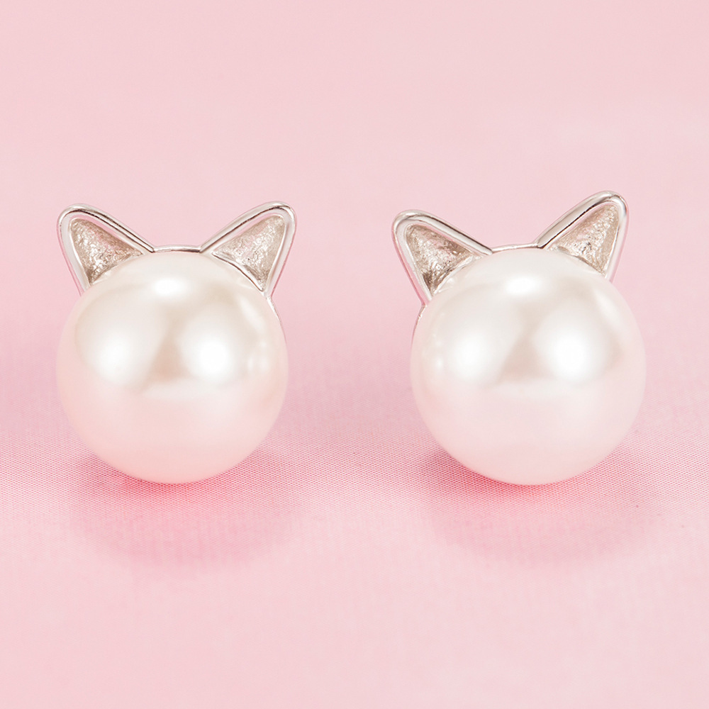 Women's Earrings Cute Cat Earrings Birthday Valentine's Day Gifts for Her-Jessemade AU