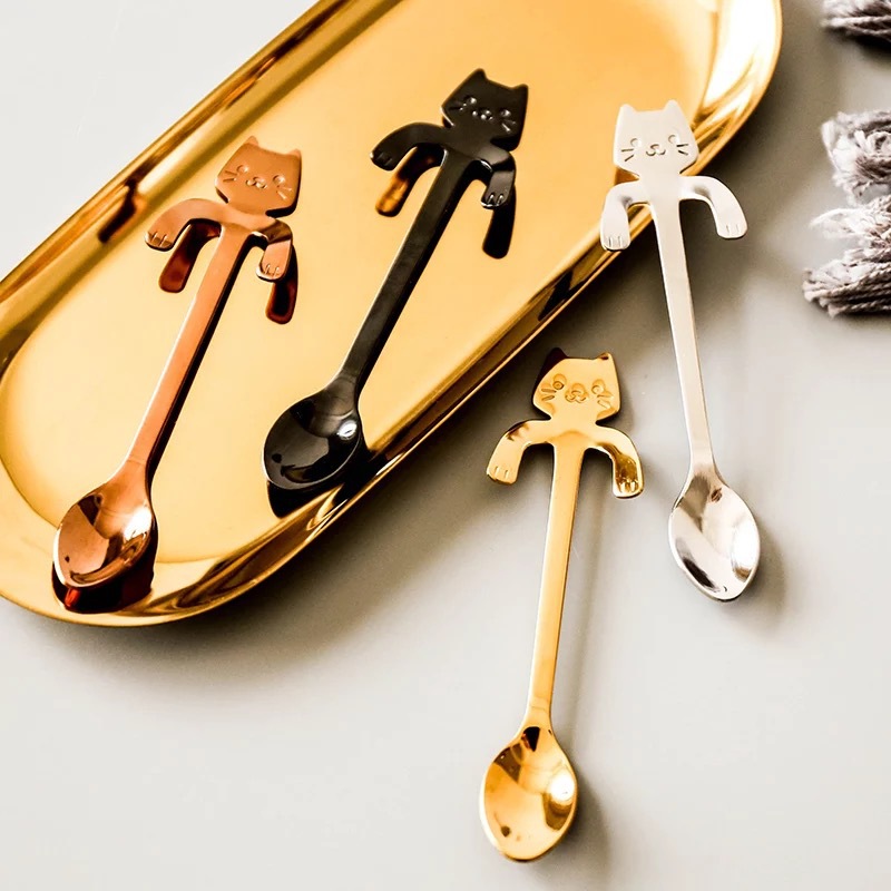 Cat Spoon Stainless Steel Spoon Cute Family Gifts-Jessemade AU