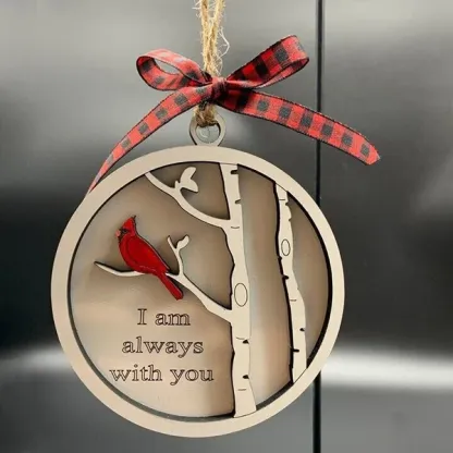 Personalised Cardinals Christmas Ornament "We are always with you" Memorial Ornament Gifts For Family-Jessemade AU