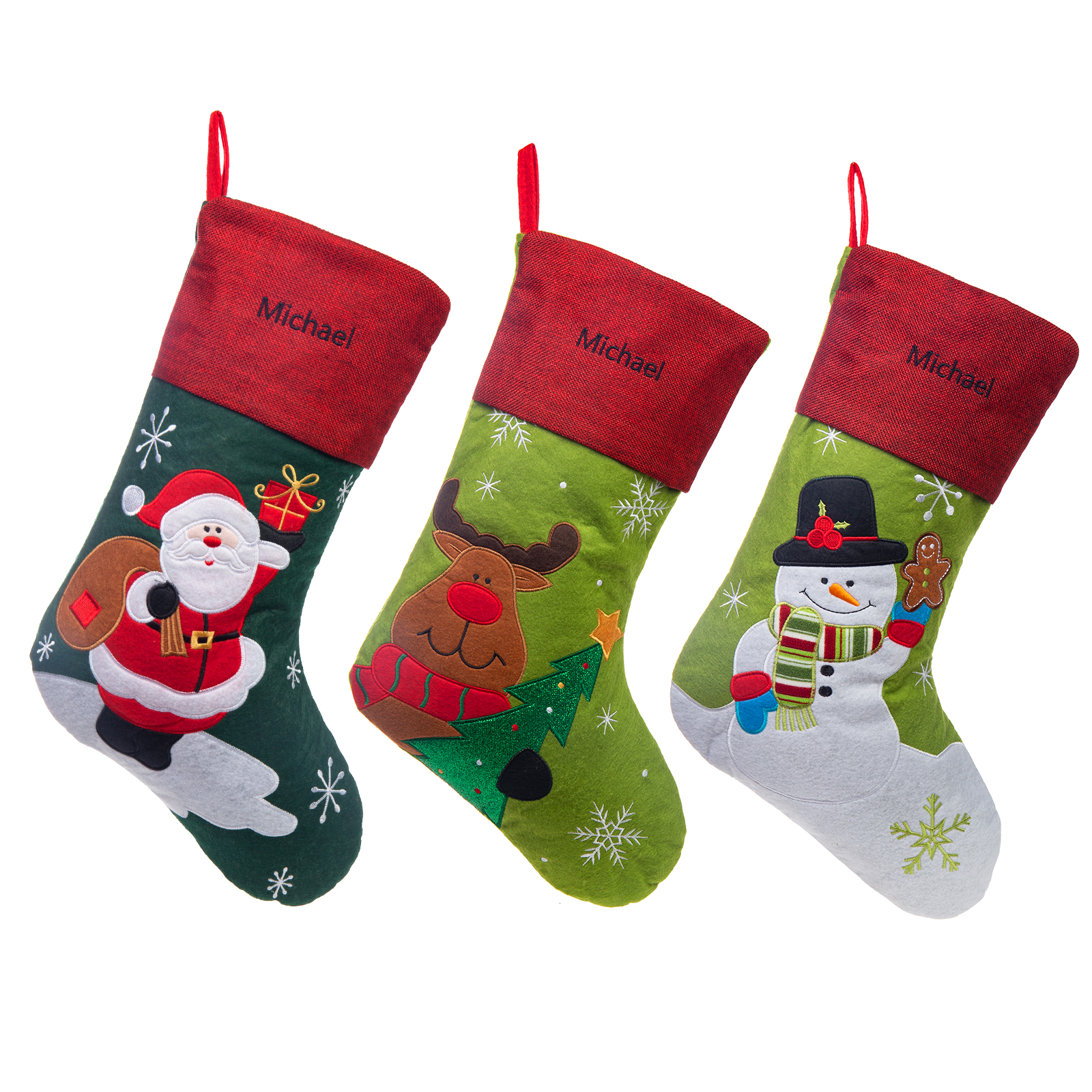 Personalised Christmas Stockings Custom Name Stockings Decoration-Jessemade AU